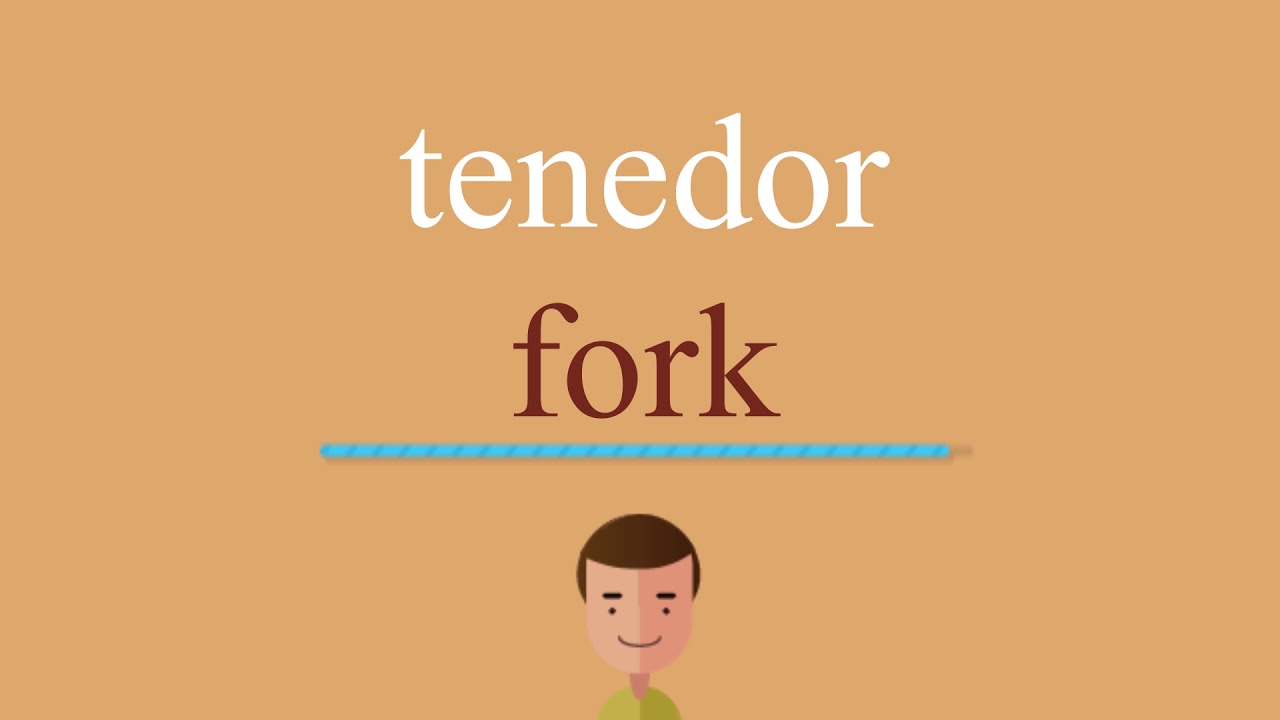 Cómo se dice tenedor en inglés idioma de colombia