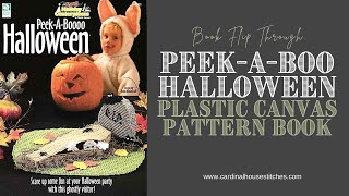 Peek A Boo Halloween Plastic Canvas Pattern Book Flip Through Video