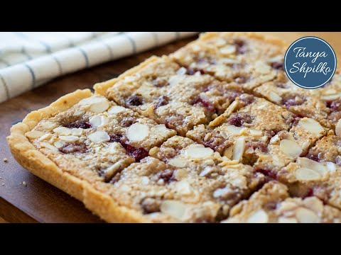 Английский Тарт 1860 года с Малиной и Миндалем | British Bakewell Tart Recipe