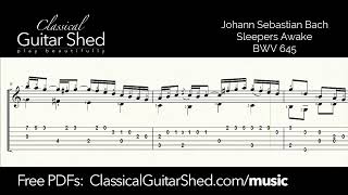 JS Bach: Sleepers Awake BWV645 - Free Sheet Music
