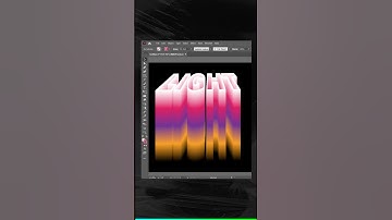 3D Gradient Text Effect in Adobe Illustrator | Modern Typography Tutorial 🔥✨