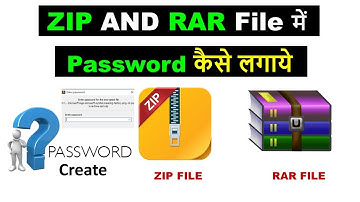 How to make a password protected Zip file and Rar File ? Zip Folder mai password kaise lagaye 2020