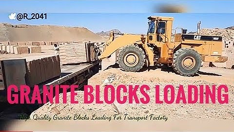 Granite Block Loading For Factory (V)