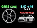 GR86 install ADVAN Racing【RG3】(8.0J +48 17inch)