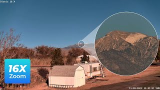 Reolink Cpatures: Mount Peak at 17 Miles Away (16X Optical Zoom)