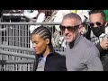 Vincent Cassel & Tina Kunakey @ Paris 8 March 2022 show Miu Miu Fashion Week