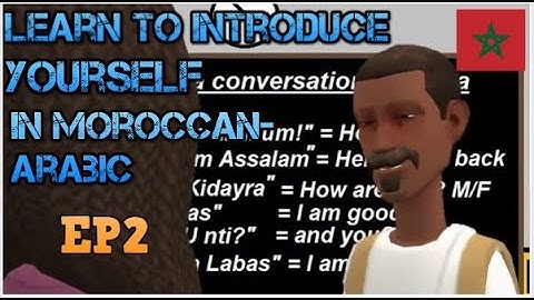 Learn to introduce yourself in Darija تعلم تقديم نفسك بالدارجة المغربية #Darija #MoroccanArabic