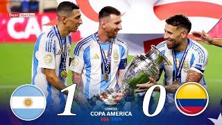 Argentina 1-0 Colombia Copa America 2024 Final Extended Highlights Fhd 1080I English Commentary