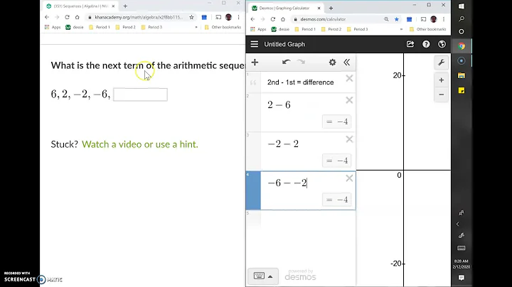 Extend arithmetic sequences | Math Hacks Example Video