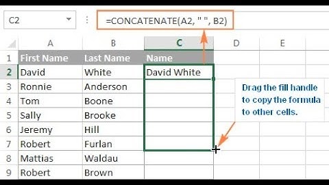 Excel Magic trick: Concatenate formula very easy - Video 5