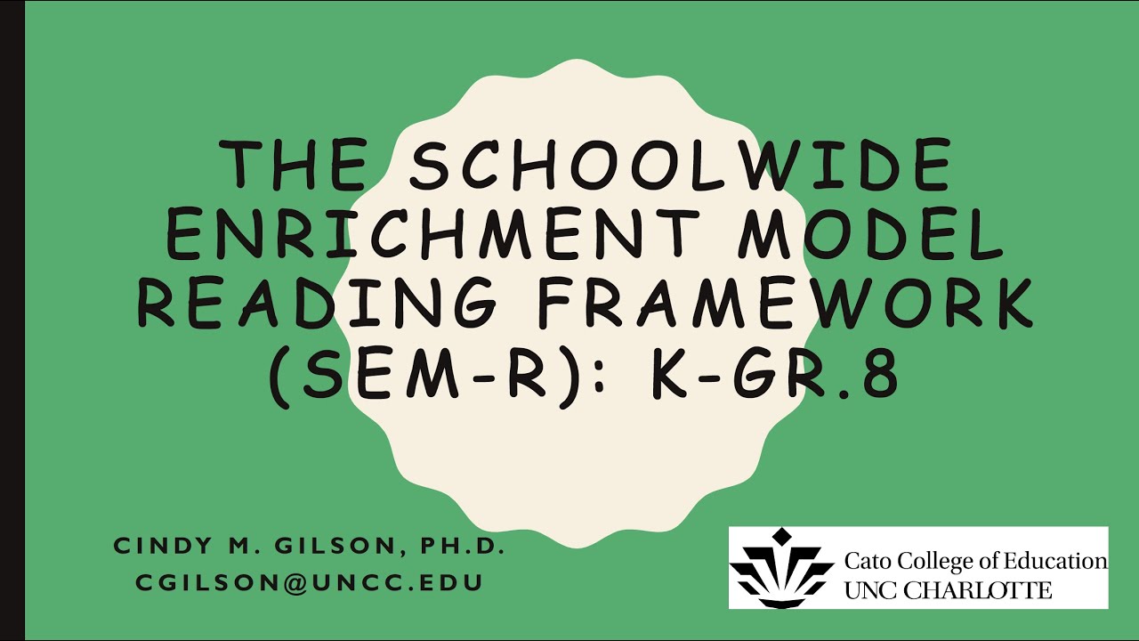 Schoolwide Enrichment Model Framework PART 1 - YouTube