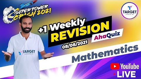Plus one Weekly Revision Maths AHA Quiz #plusone #superpowercrash #focusarea