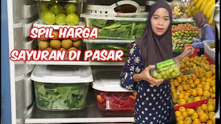 Belanja dan stok sayuran di kulkas