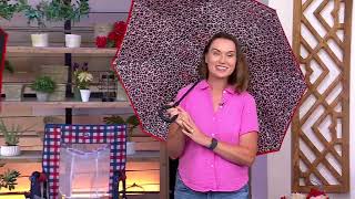 Revers-A-Brella Set of 2 Long Inverted Rain Umbrellas on QVC