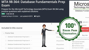 MTA 98-364: Database Fundamentals Prep Exam - learn Microsoft Certification
