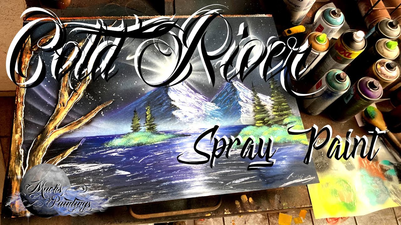 COLD RIVER-Spray Painting by MACK'S PAINTINGS