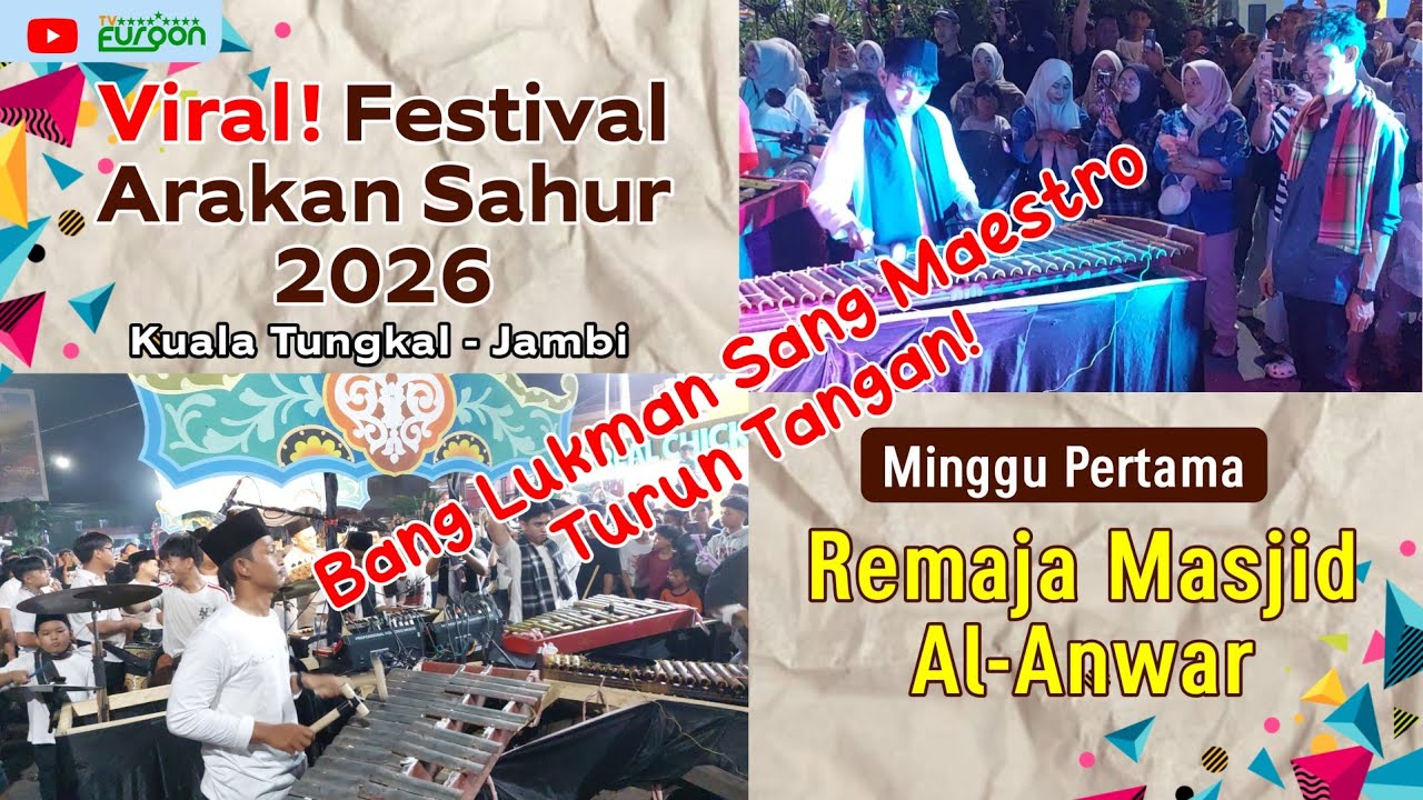 Viral! || Festival Arakan Sahur Remaja Masjid Al-Anwar || Versi Orkestra Keliling! || Minggu Pertama