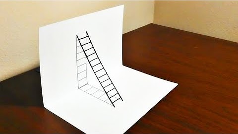 How to Draw a 3D Ladder - Trick Art 