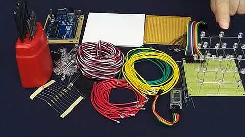 (재료 소개) 할매도 아두이노(Arduino)로 할 수 있어요. Korea grandmother가 만드는 아두이노 3×3×3 LED  큐브에 사용되는 재료입니다.