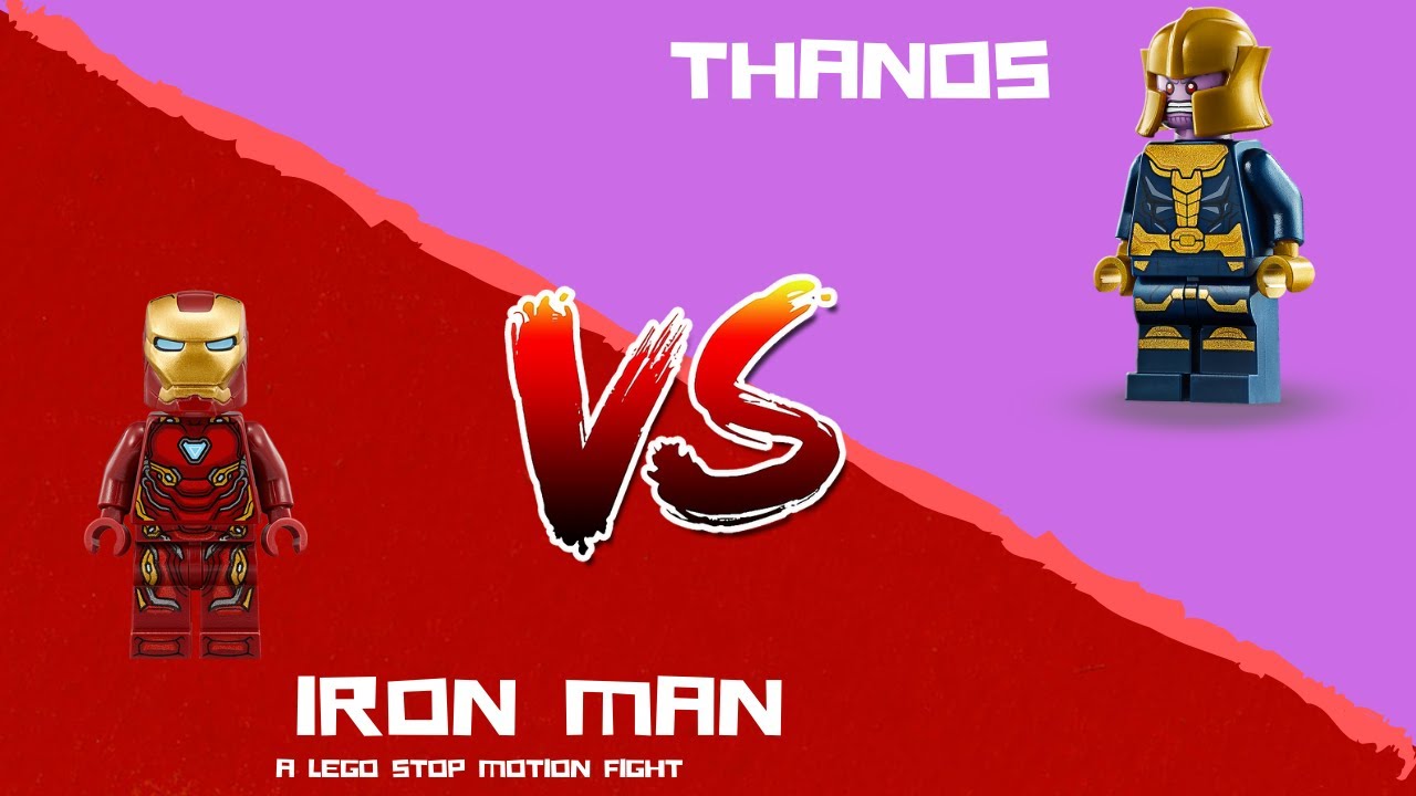 Iron Man vs Thanos | Lego Stop Motion | Stop Motion Picturez - YouTube