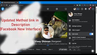 How to Activate Facebook Dark Theme (Updated Method link in Description)