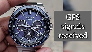 TIME ADJUSTMENT BY GPS SIGNAL RECEPTION SEIKO ASTRON 5X53 (SSH071) SOLAR WATCH