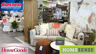 HOME SENSE HOMEGOODS COSTCO FURNITURE SOFAS CHAIRS TABLES SHOP WITH ME SHOPPING STORE WALK THROUGH