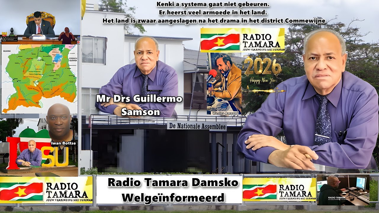Wesley Amzand in gesprek met Mr. Drs. Guillermo Samson op zondag 28 december 2025 voor Rado Tamara