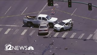 Multiple-vehicle crash at Phoenix intersection leaves 1 dead, 2 injured Wealth