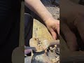 cutting a piece of wood to make a rice spoon with #youtubeshorts