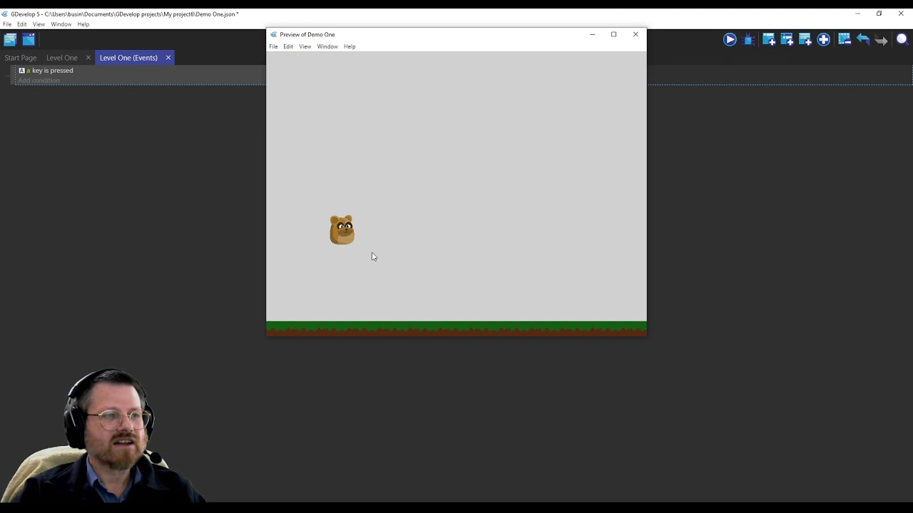 GDevelop (Part 2) - Basic Movement and Variables - YouTube