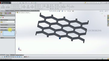 Torus with hexagonal mesh in Solidworks 2015