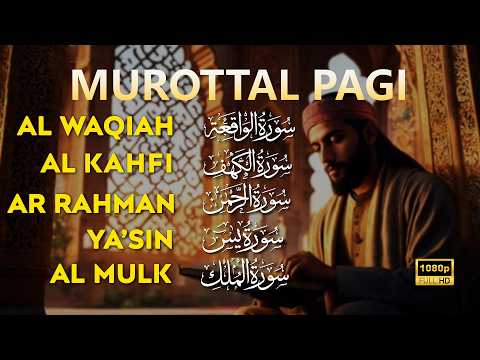 Murottal Al'Quran Di Pagi Hari | Surah Al Waqiah,Yasin,Al Kahfi,Ar Rahman,Al Mulk | Alaa Aqel