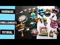 Handmade embellishments tutorial / scrapbooking / handmade gift ideas / DIY embellishments
