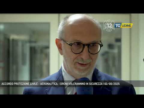 ACCORDO PROTEZIONE CIVILE - AERONAUTICA: I DRONI VOLERANNNO IN SICUREZZA | 02/09/2025