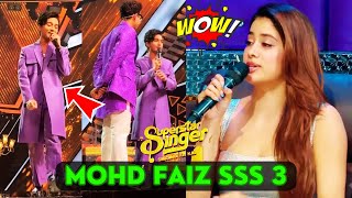 OMG! 😍Mohd Faiz in Superstar Singer 3😍| Mohd Faiz and Janhavi Kapoor Superstar Singer 3 |