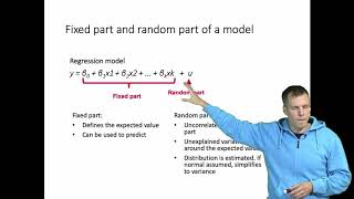 Multilevel and mixed models, random and fixed part