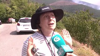 O incendio de Larouco, o máis grande de Galicia, causou o pánico en varias aldeas