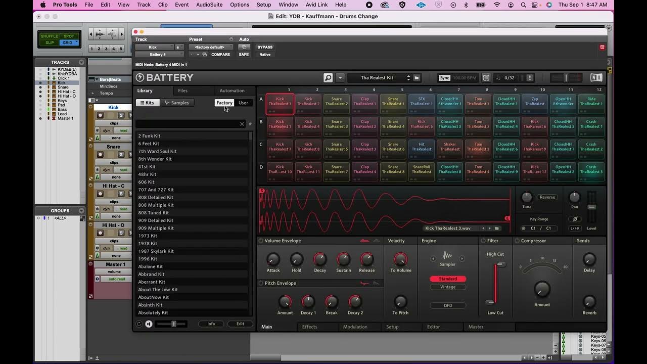 Battery Separating Drums in Pro Tools Quick YouTube