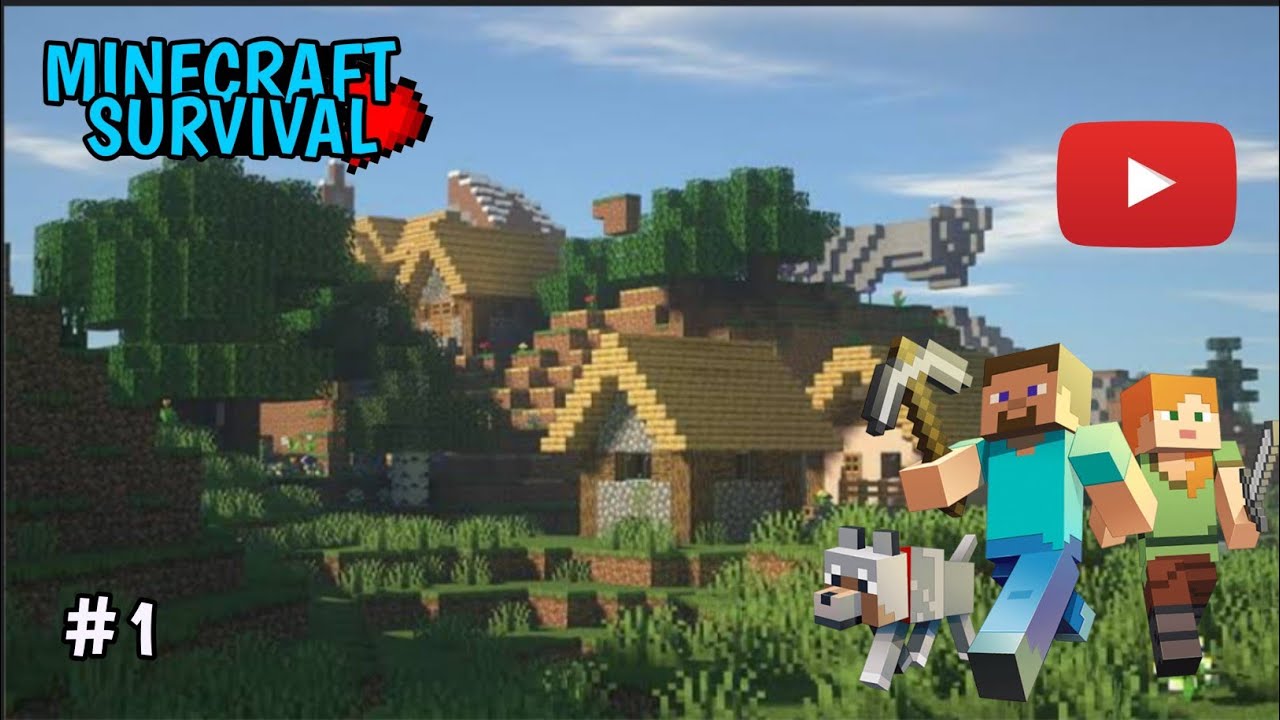 Minecraft pe 🔥 survival series | I found a village | #minecraft - YouTube