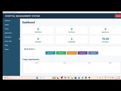🏥 Hospital Management System Using Python | Python Project for Final Year Students