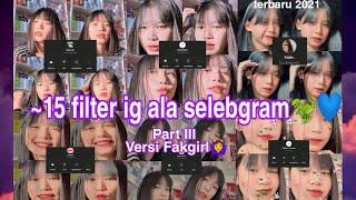 Filter Instagram Ala Selebgram Part Iii versi Fakgir 