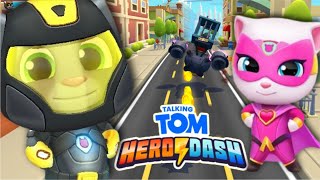 Talking Tom Hero Dash | Tom and Angela | Full Screen Walkthrough Gameplay