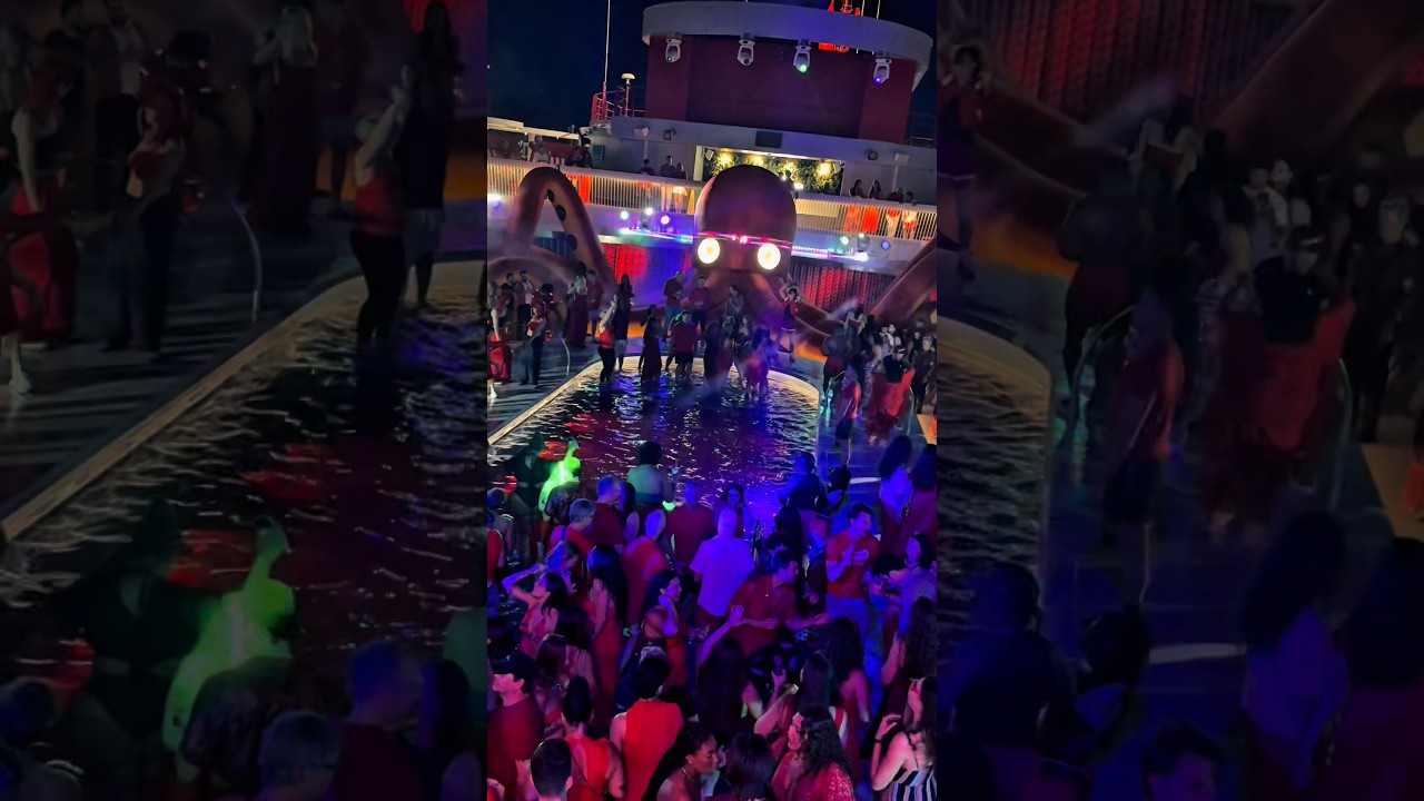 The BEST Party at Sea? Virgin Voyages Scarlet Night!