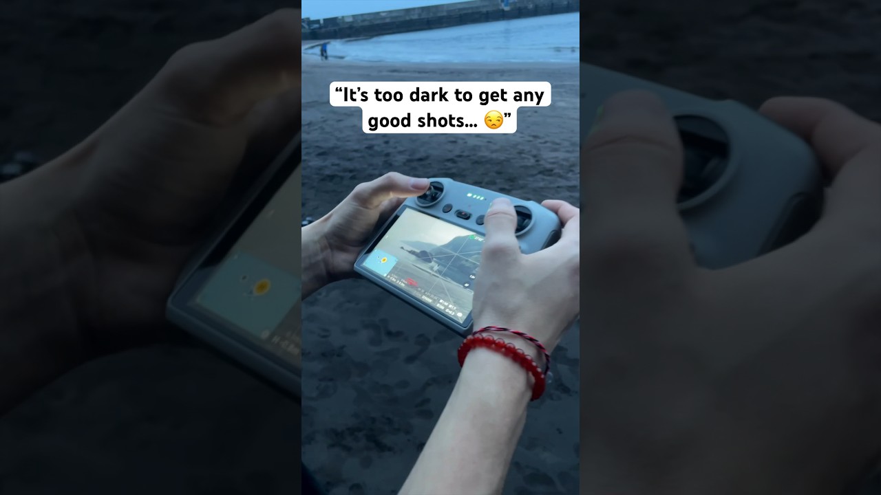 Was it “too dark” for the drone? 👀 