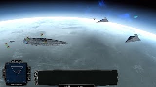 Mc80 Home One With A Fleet Vs Star Destroyers Tr Mod