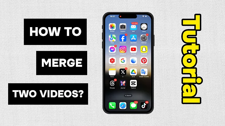 How To Combine Videos On Iphone | Free App for Merge Videos (2024) | Capcut Mobile Tutorial