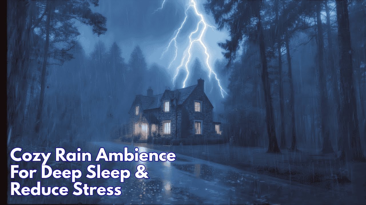Relaxing Rain Sounds for Deep Sleep and Calm Night | Cozy Rain Ambience ...