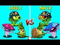 Pvz 2 Discovery -  All New Plant Level 1 vs Max Level International &amp; China version