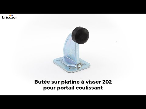Butée sur platine à visser 202 pour porte coulissante COMUNELLO